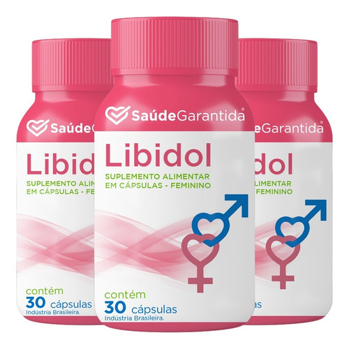 Libidol Feminino | Leve 3 Pague 2 S Frete | Saúde Garantida