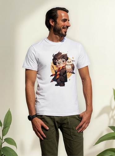 Playera Harry Potter Con Lechuza
