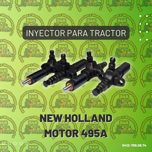 Inyector Para Tractor New Holland Motor 495a