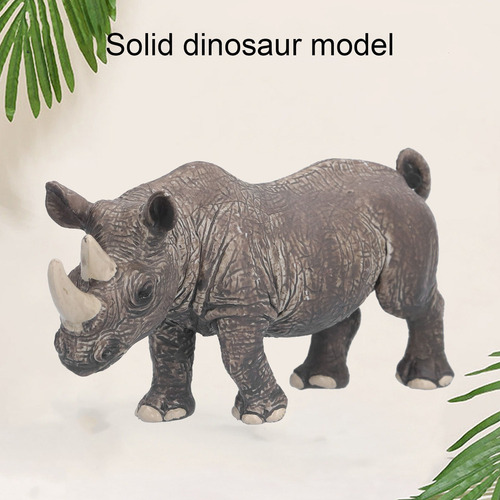 Simulación Modelo De Rinoceronte Animal Decoración Estática