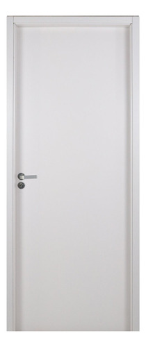 Kit Porta De Madeira Lisa 215x74cm Com Batente De Mdf Wt