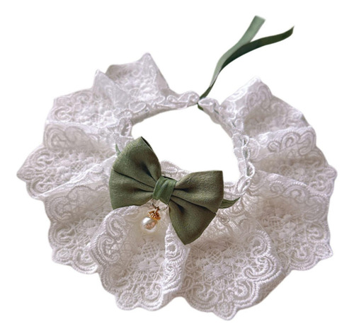 Coleira De Renda Para Gatos Com Laço Fofo Petff Sweet Scarf