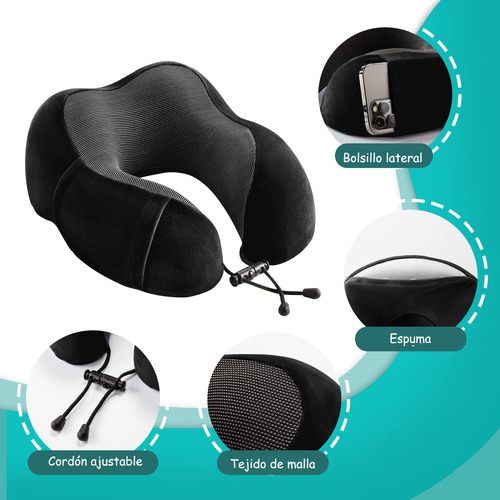 Almohada Cuello Especial Para Viajes Cojín Soporte Cómodo