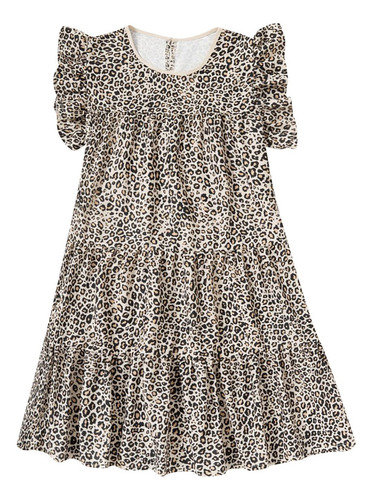 Vestido De Mujer Con Estampado De Leopardo De Verano Sin Esp