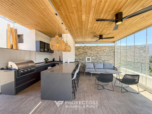 Exquisito Penthouse Con Azotea Venta De 3 Dorm. En Vitacura