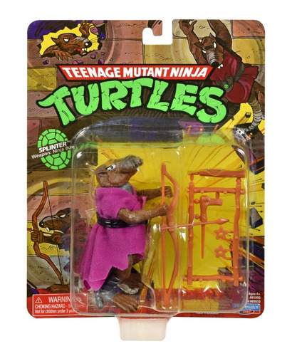 Tmnt Tortugas Ninja Splinter Línea Clásica Figura De 4