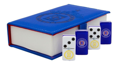 Dominó Cruz Azul Campeón 100% Acrílico. Estuche Tipo Libro