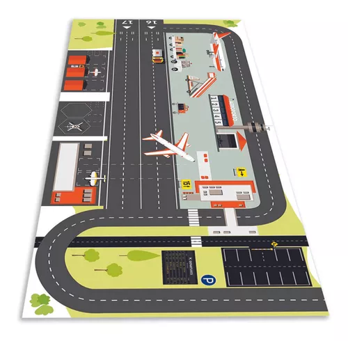 Pista Para Carrinhos Grande Cidade Bairro 100x50cm