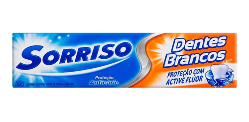 Creme Dental Sorriso Dentes Brancos 50g Embalagem Com 12 Uni