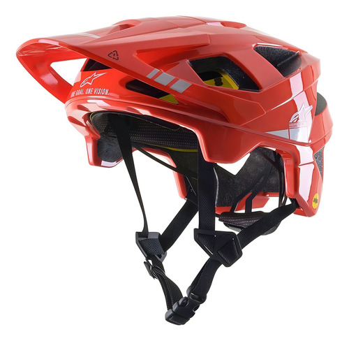 Casco Mtb Bici - Vector Tech A2 Helmet -alpinestars Premium Color Rojo Talle M
