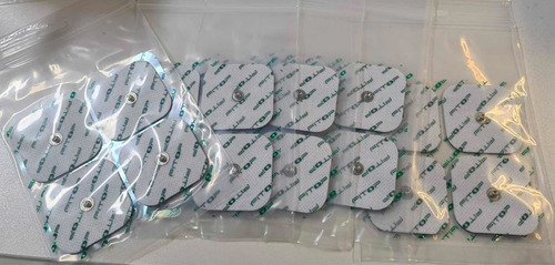 20 Electrodos Compatibles Compex 5x5 Single Snap Envíogratis