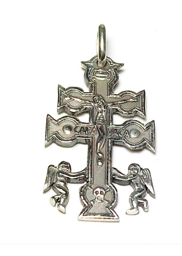 Cruz De Caravaca Grande Plata 925 Garantizada