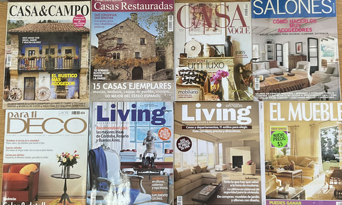 Lote 10 Revistas Casa, Decoración Y Muebles (Usado)