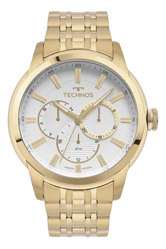Relógio Masculino Technos Grandtech Dourado - 6p79bq/1k