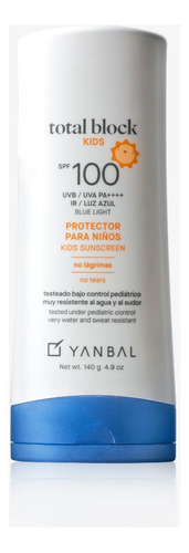 Total Block Protector Solar Kids Spf 100 By Yanbal