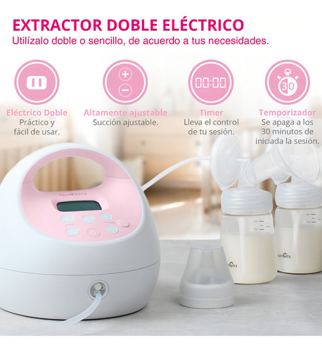Extractor De Leche Eléctrico Spectra S2plus Rosa (Usado)