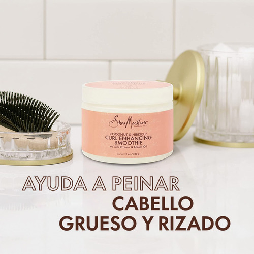 Shea Moisture Crema Para Peinar Rizos Coco Y Jamaica 326g