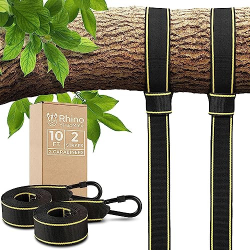 Tree Swing Straps Hanging Kit - Two 10ft Straps, Holds ...