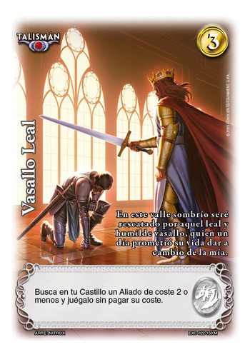 Carta Vasallo Leal Edición Excalibur