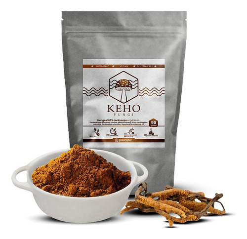 Keho Fungi - Cordyceps Concentrado 90 Gramos Sabor Sin sabor