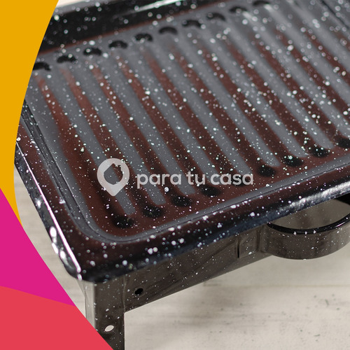 Imagen 2 de 10 de Brasero De Mesa Enlozado Portátil Jovifel + Pinza Parrillera
