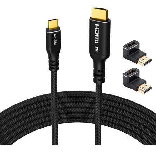 Cable Usb C A Hdmi 2.1 8k 60hz 4k 120hz 1.2mt Thunderbolt 4