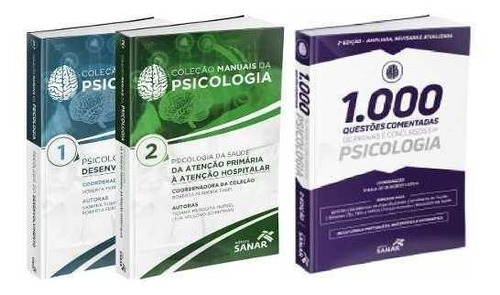 Combo Coleção Manuais Da Psicologia (vol 1 E 2) E 1000 Quest