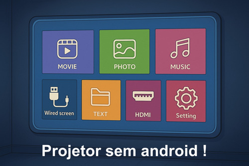 Projetor Portátil Hy300 4k Sem Android
