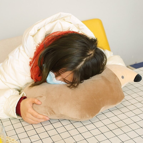 Imagen 6 de 6 de Oferta! Peluche Almohada Cojín Erizo Kawaii 50cm