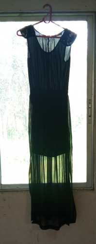 Vestido De Fiesta Marca Zara Con Transparencia Talla S