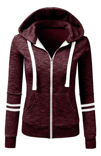 Sudadera Con Capucha Mujer Casual Fleece Manga Larga