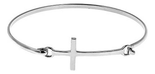 Aeravida Sleek Sideways Cross .925 Sterling