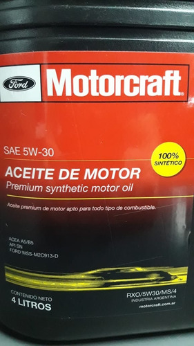 Aceite Sintetico Motorcraft 5w30 4l Precio Oferta!!!