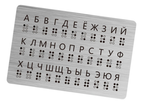 Tablero Del Alfabeto Braille Tablero Del Alfabeto Braille