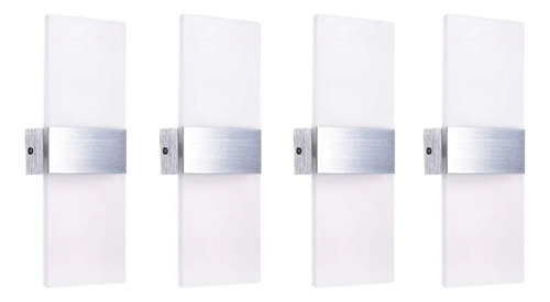 Pack X4 Uminaria Led De Pared Explorer Unilux