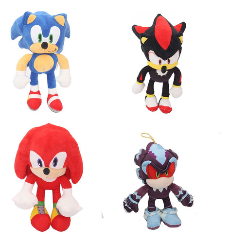 Muñecos Sonic En Cuatro Colores Diferentes. R