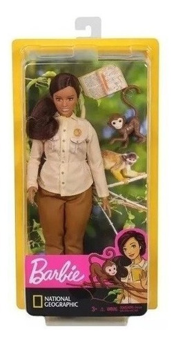 Barbie Cuidadora De Animales Con Mono National Geographic
