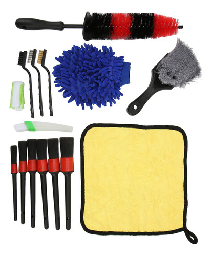 Kit De Herramientas Para Lavado De Autos, Juego De 15 Brocha