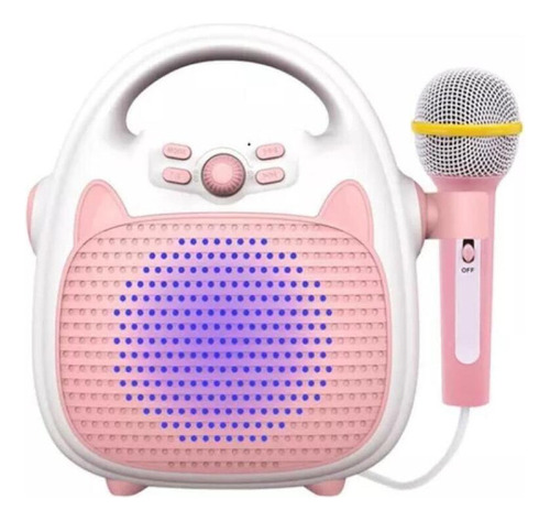 Máquina De Cantar Karaoke Para Niños, De Juguete, Color Rosa