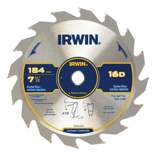 de corte Irwin 15030LA 184mm