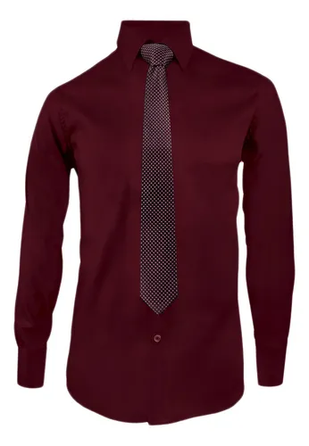 Camisas vinotinto para hombre sale