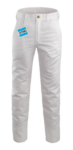 Pantalon Ombu Clasico De Trabajo Blanco Pintor Original