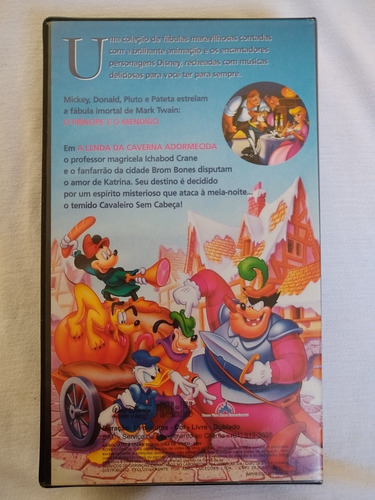 Vhs Desenho O Príncipe E O Mendigo