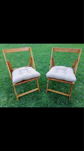 Silla De Madera Plegable. Súper Resistente
