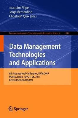 Libro Data Management Technologies And Applications - Joa...