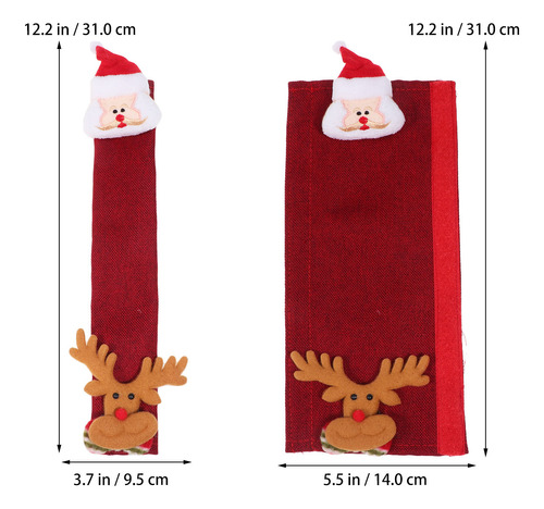 2 Fundas Navideñas Para Pomos De Nevera, Creativos, Para Pue