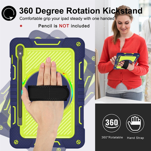 Funda Con Soporte For Samsung Galaxy Tab S9 Fe S8 S7 Sm