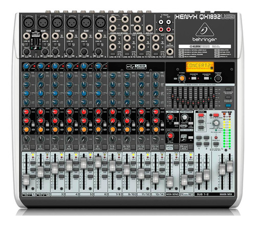 Consola Behringer Xenyx Qx1832USB Mixer De 18 Canales