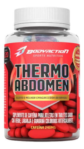 Thermo Abdomen Termógenico Bodyaction 120 Tabs.