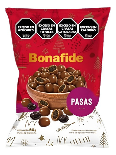 Pasas De Uva Bonafide X 80gr X 20 Unidades